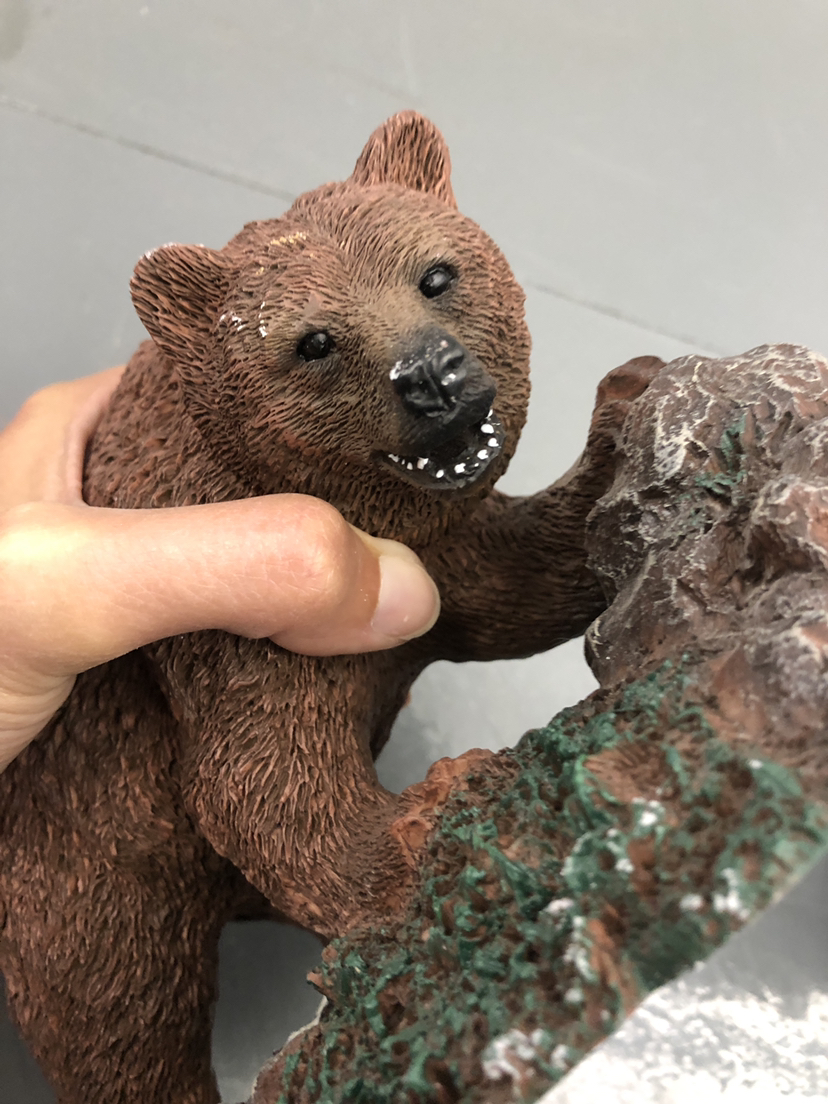 Wild brown bear figurine ornament - photo 2