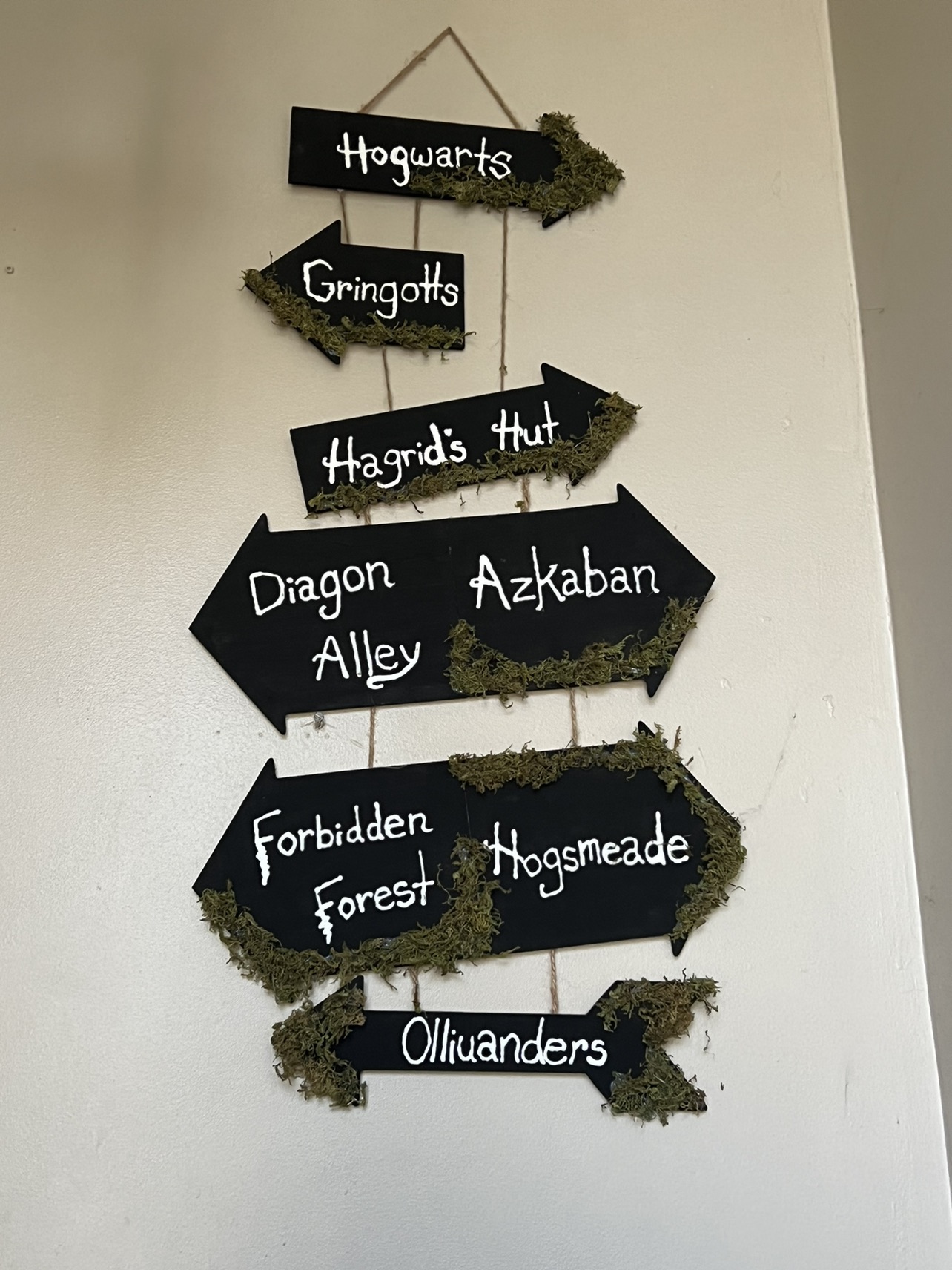 Handmade Harry Potter sign
