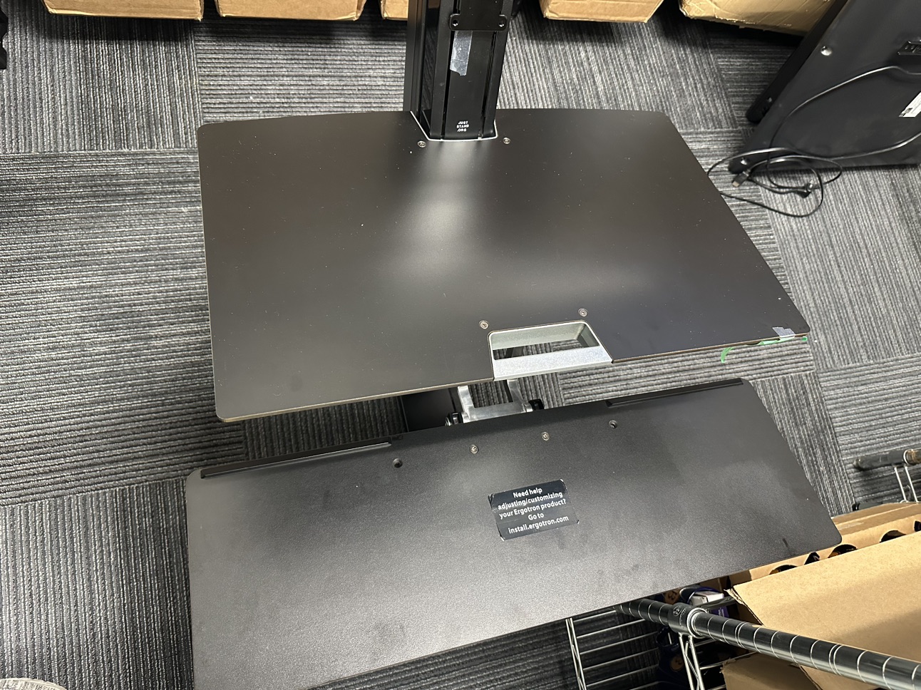 Ergotron Standing Desk and Dual Monitor Attachment image indicator(2)