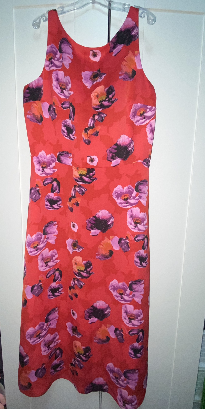 Red Floral Banana Republic Dress