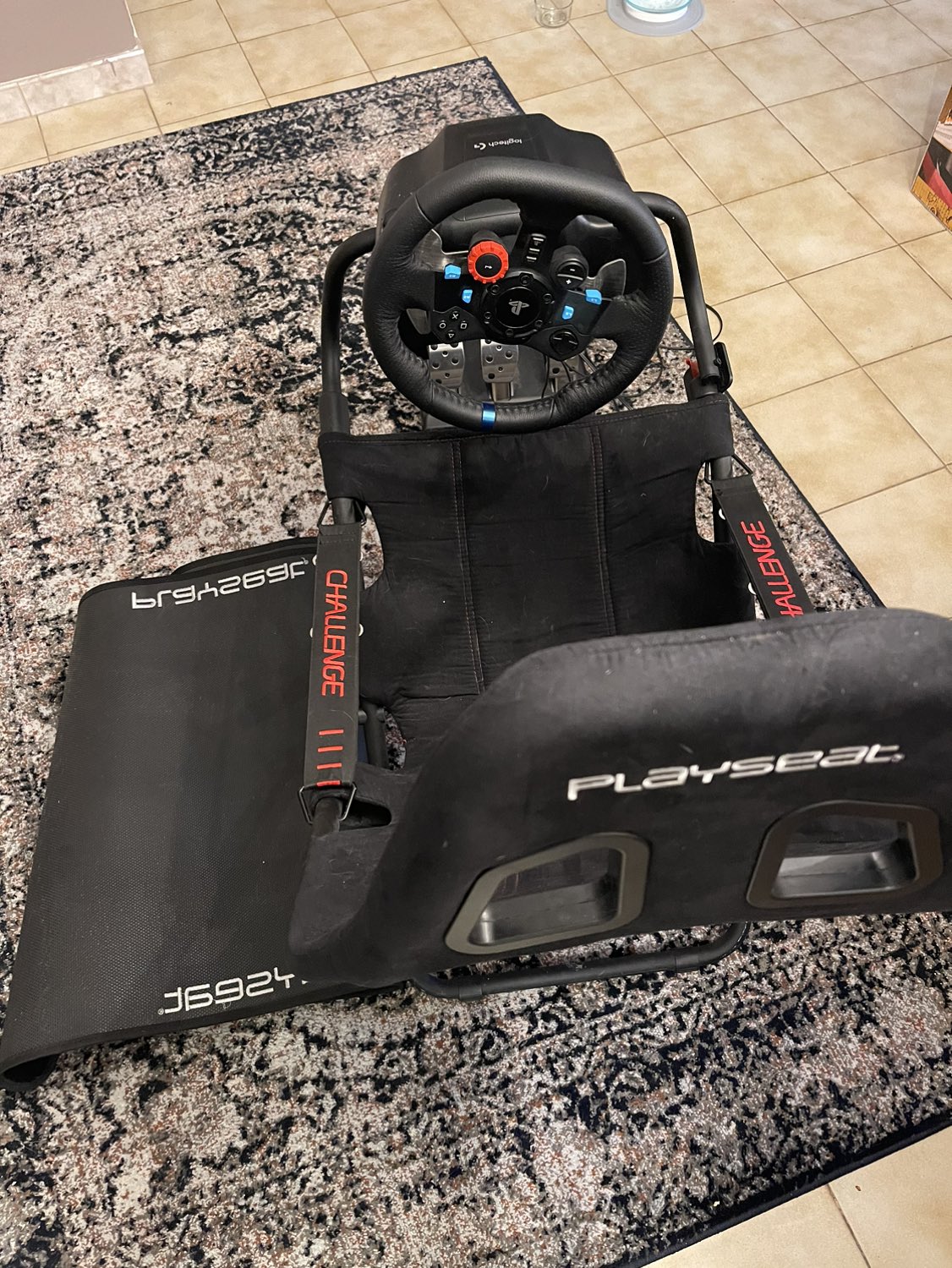 Playseat Racing Chair w/ Logitech G29 Wheel and pedals - photo 2