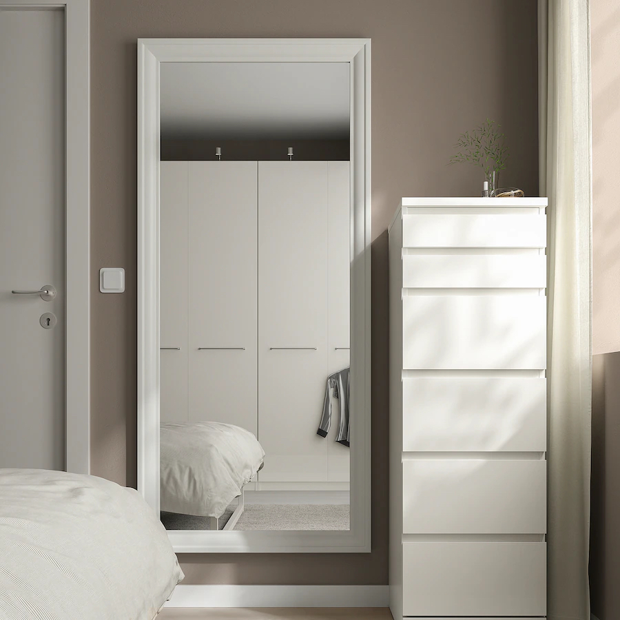 Ikea mirror with white frame - photo 4