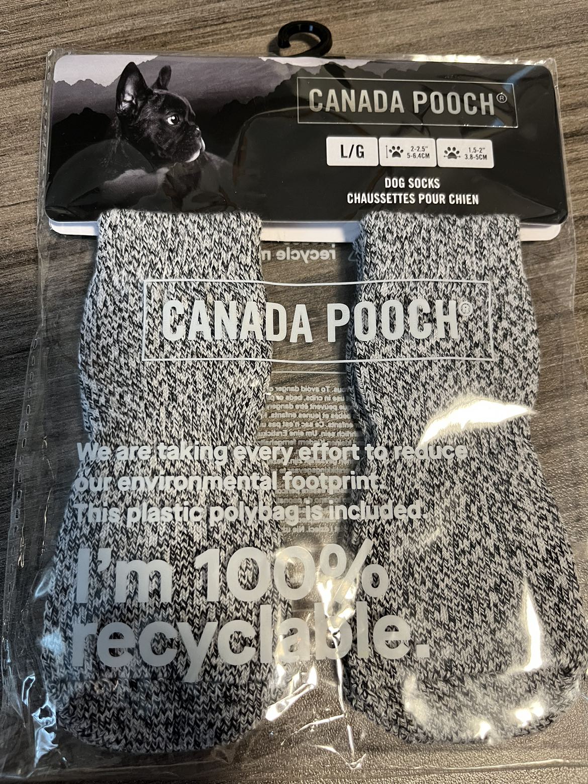 Canada Pooch Dog Socks Size Large