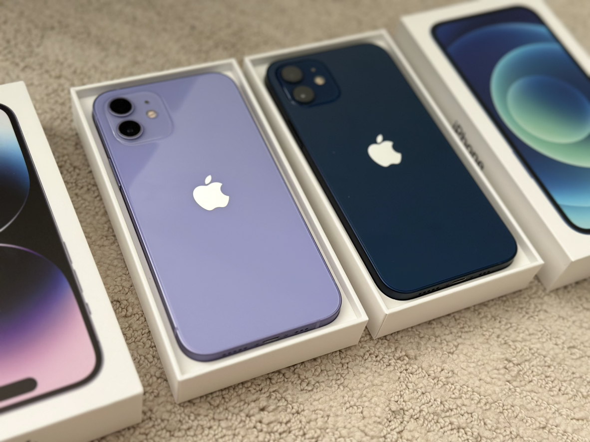 iphone 12 64GB Purple & Blue 480each
