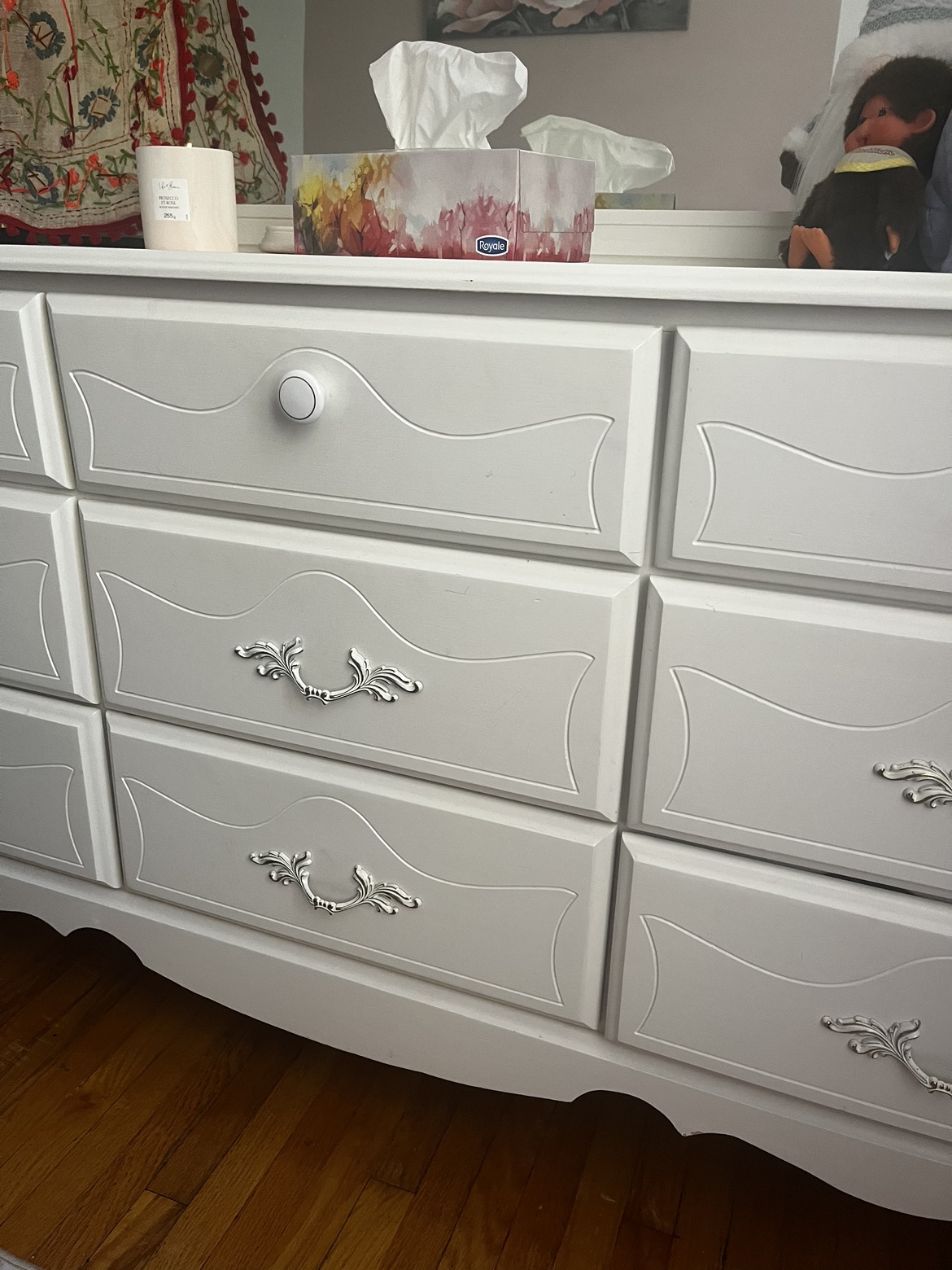 White dresser