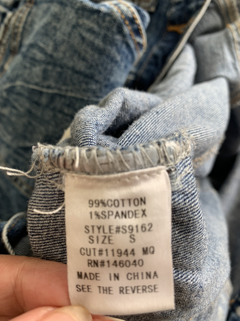 Cotton denim jumpsuit boilersuit from BOA Size S-M image indicator(3)