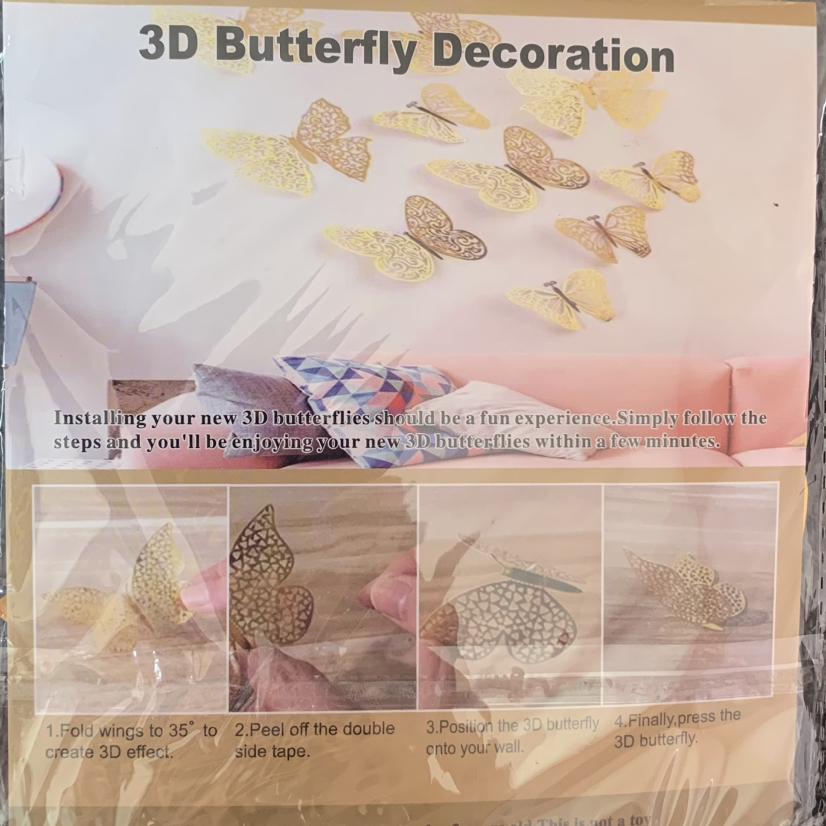 3D Butterfly Wall Room Decoration - photo 5