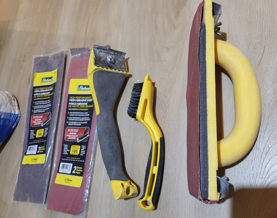 Drywall hand sander, mesh sheets, easy sand 5 patching compound - photo 2