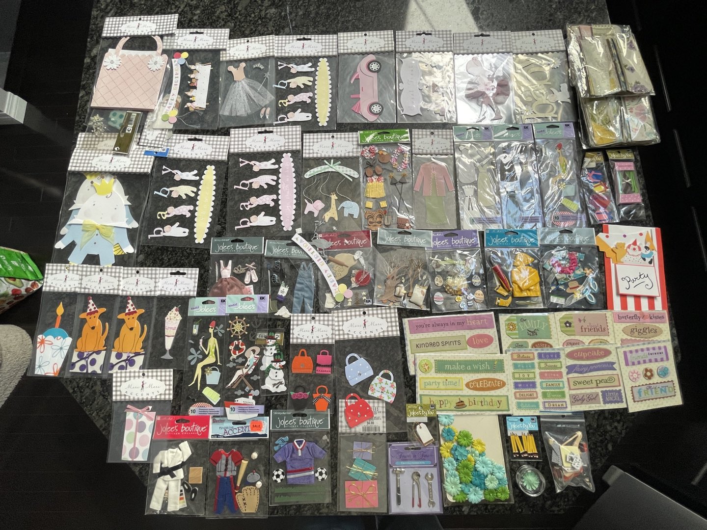 Bundle Of Scrapbooking Stickers and Decals thumbnail