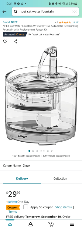 cat water fountain + filters - photo 2