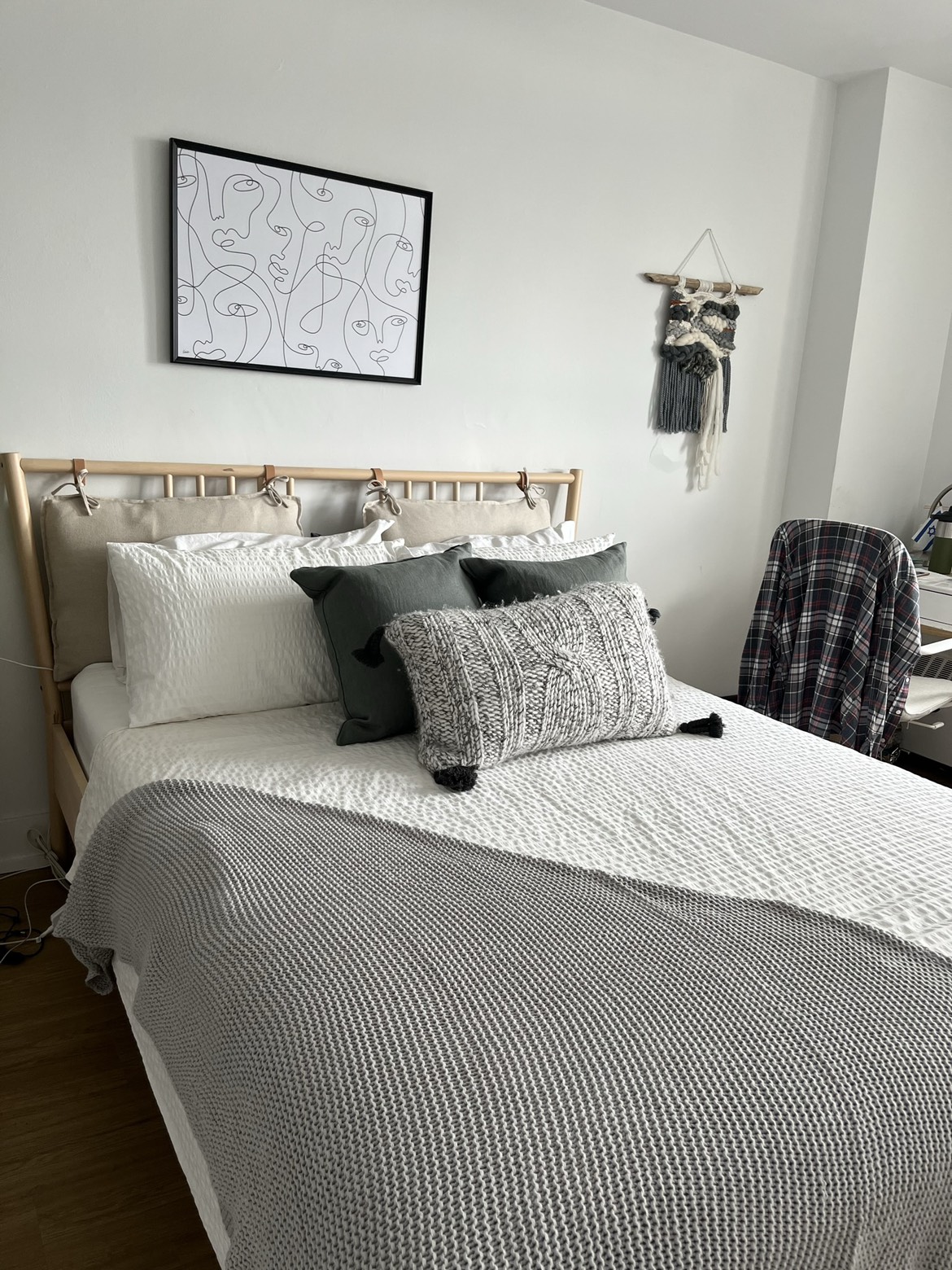 IKEA BJÖRKSNÄS Bed Frame and HAUGESUND Mattress