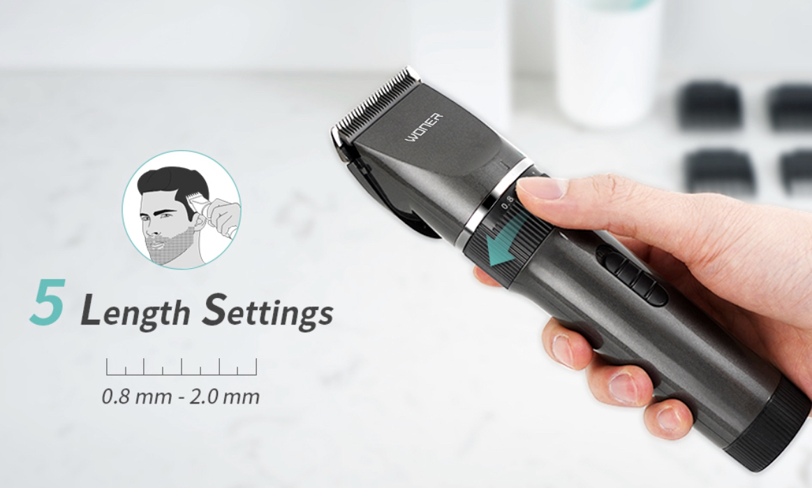 Cordless Rechargeable Hair Clippers Hair Trimmers Set image indicator(5)