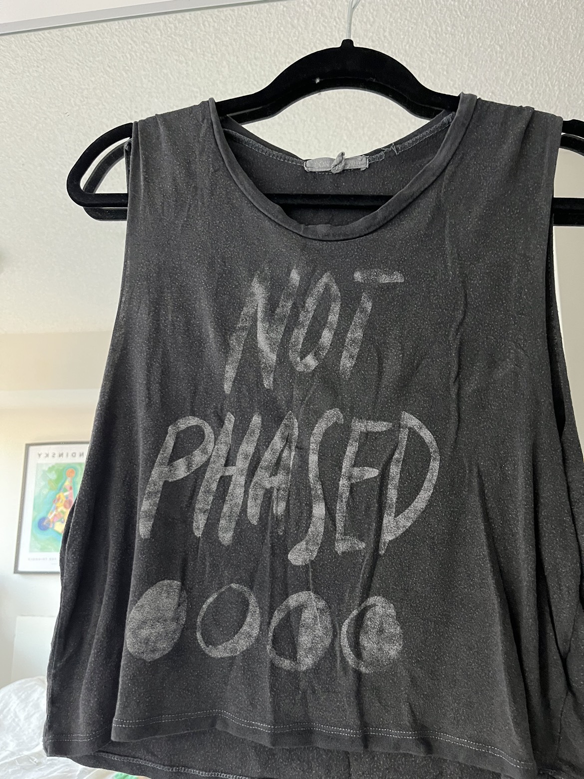 Casual grey American Eagle tank top thumbnail