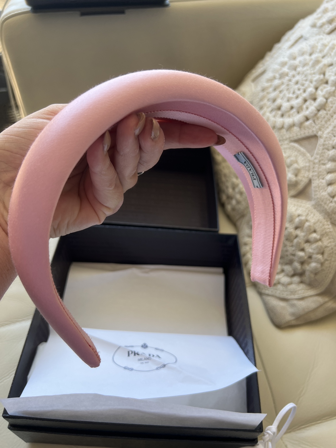 Prada satin headband - photo 3