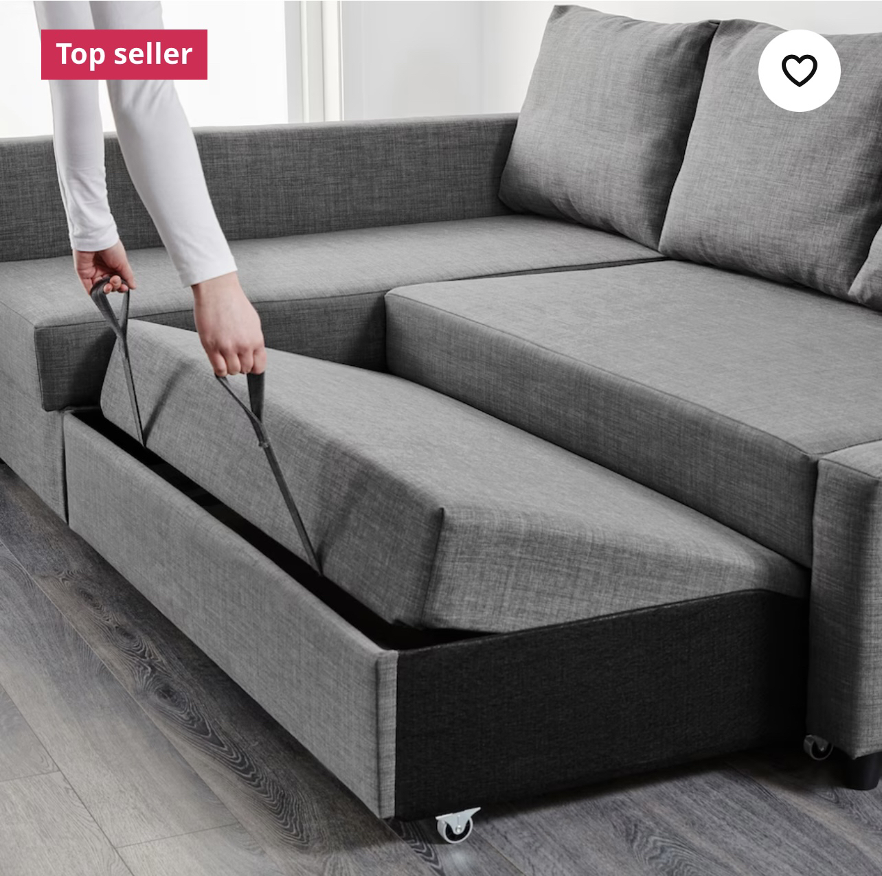 Sofa bed with storage