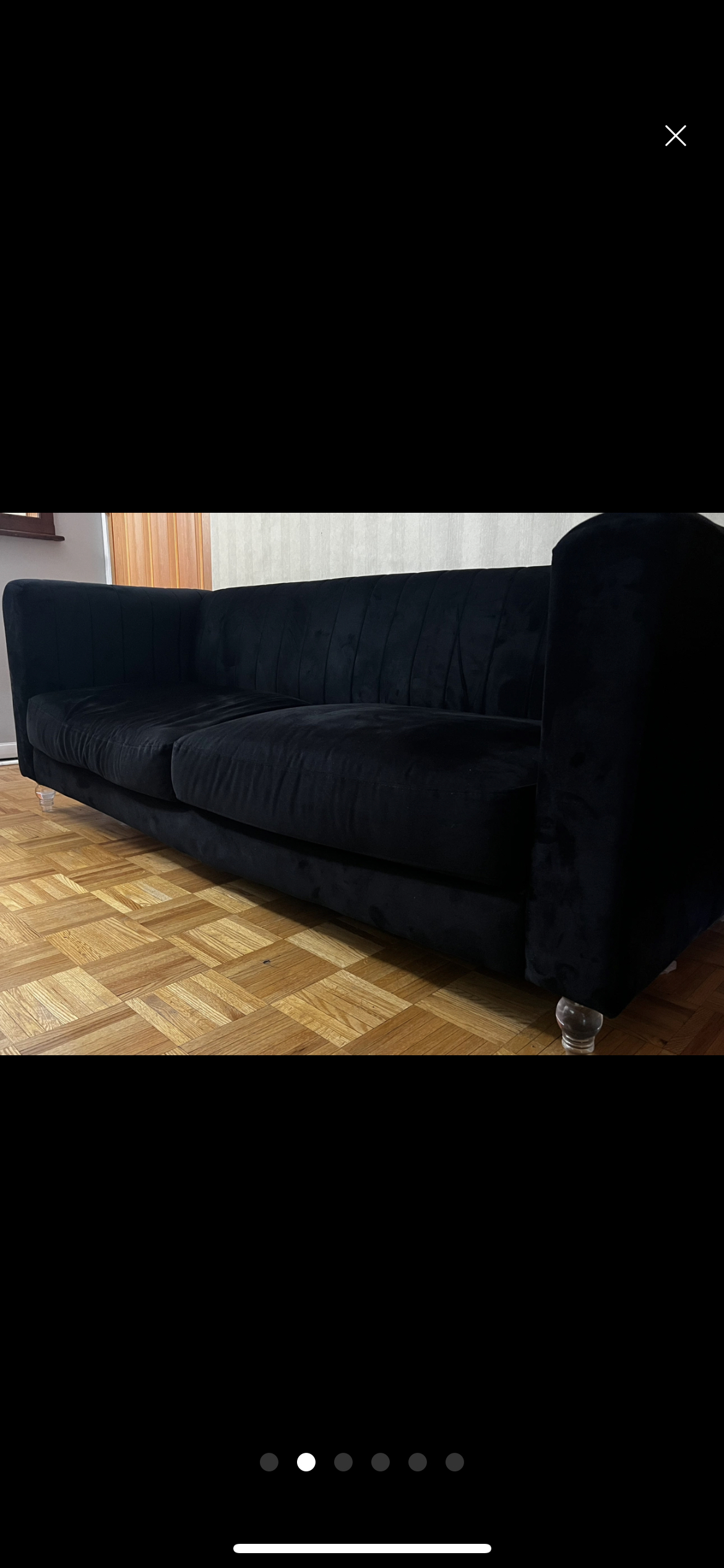 Dark Blue Sofa/ Couch - photo 2