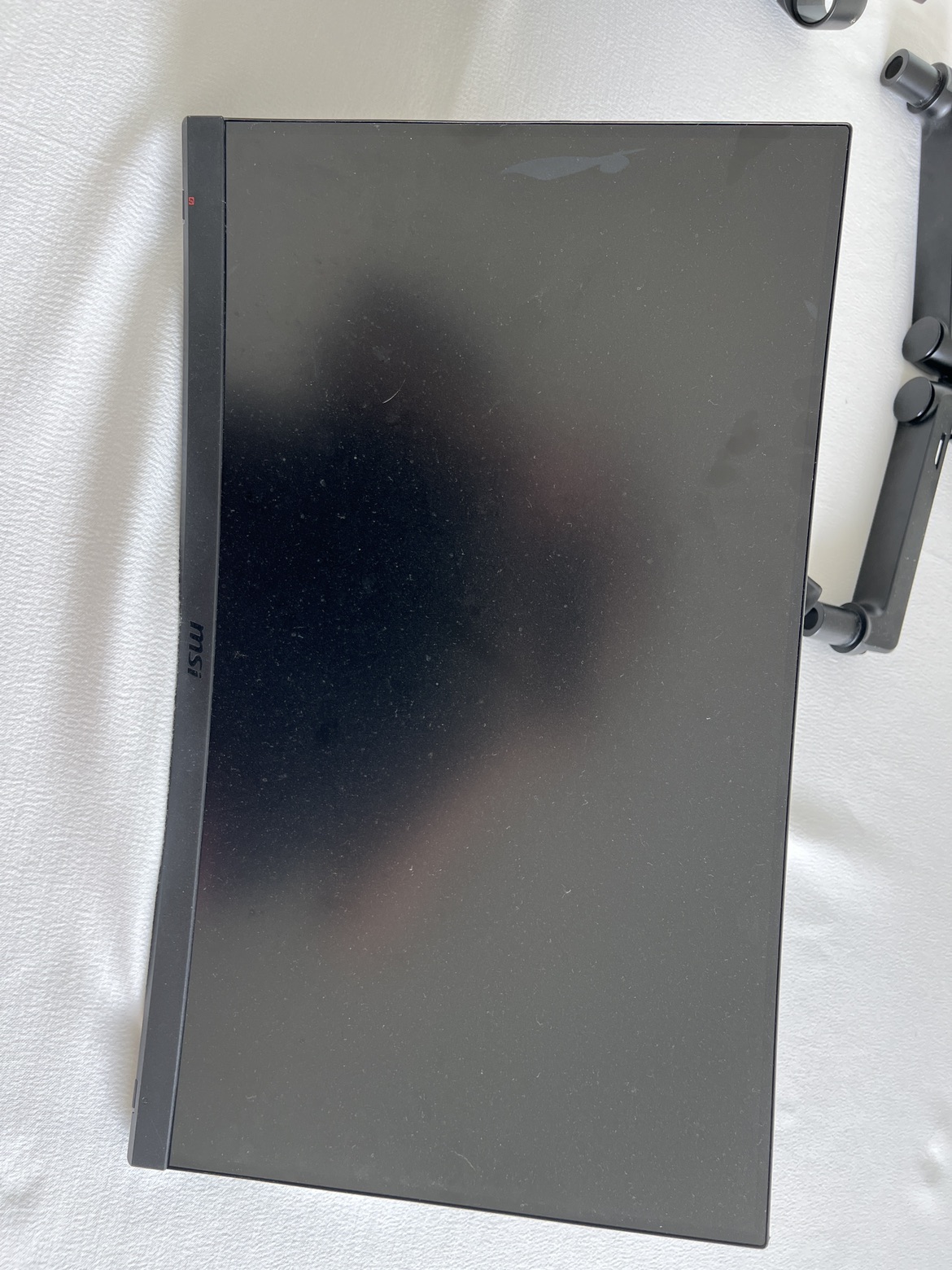 Dual MSI gaming monitors w/ monitor arms - photo 3