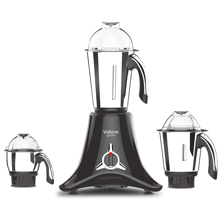 VIDIEM VSTAR CHROME MIXER GRINDER 110V (BLACK, 3 JARS)