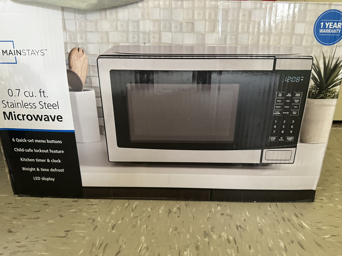 Stainless steel microwave