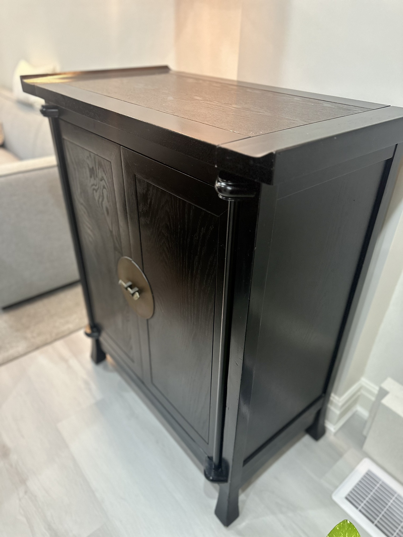 42” tall Dark Brown (black)2 Door Accent Srorage Cabinet image indicator(3)