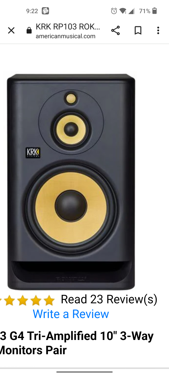 KRK-G3 5" Speakers