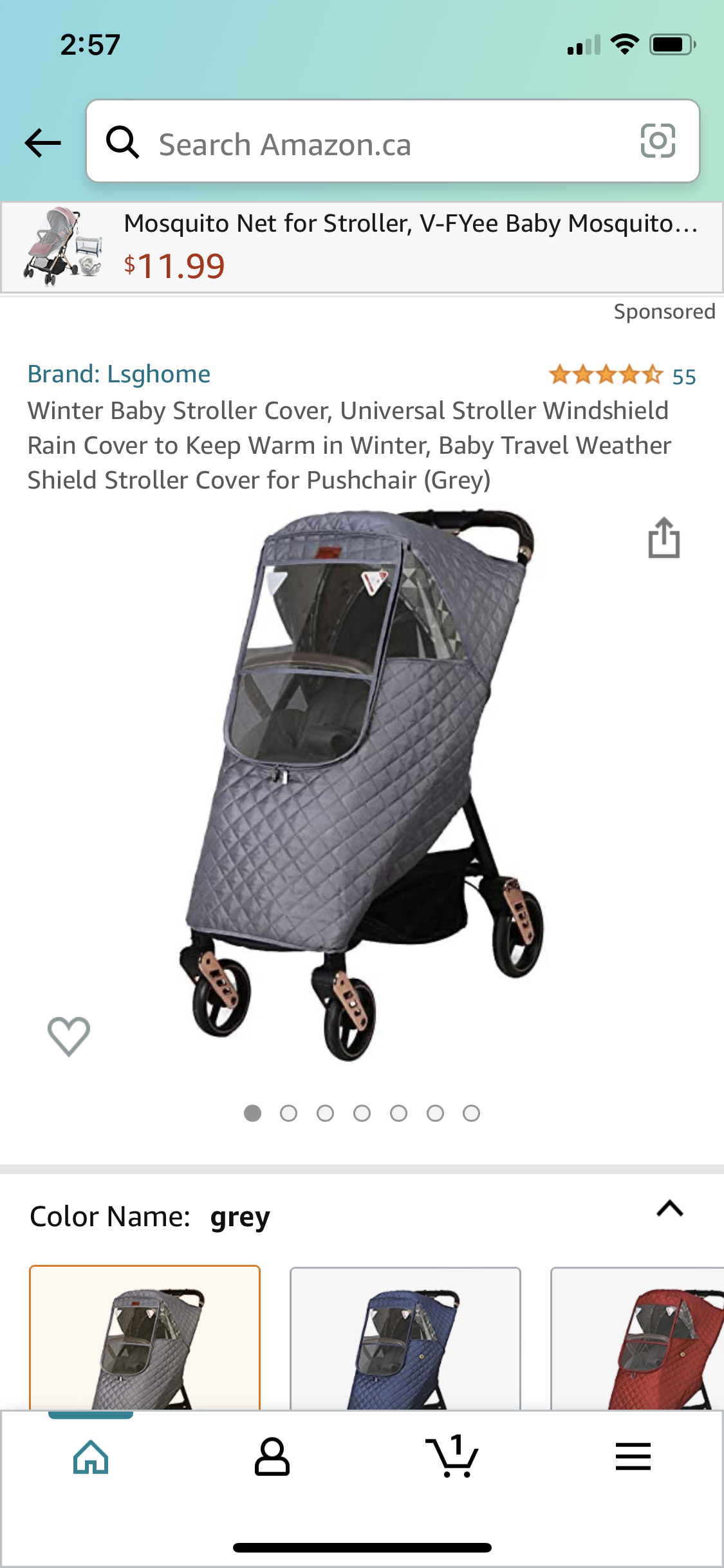 Baby Stroller winter and rain cover image indicator(2)