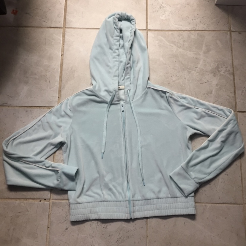 Garage Velour Cropped Hoodie image indicator(2)