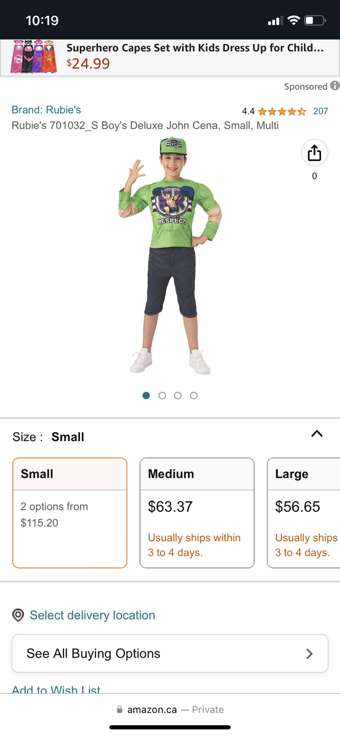 *NEW* WWE Costume kids image indicator(9)