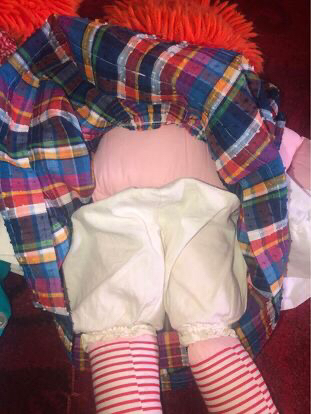 Vintage  25”Handmade  Raggedy Dolls/firm price/ pls read Descri image indicator(8)