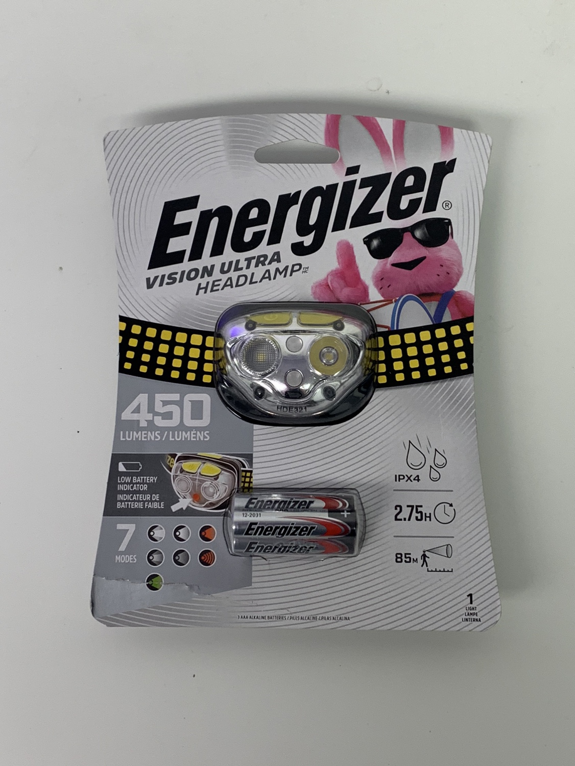 Energizer HDE32E Vision Ultra LED Headlamp 7 Modes 450 Lumens thumbnail