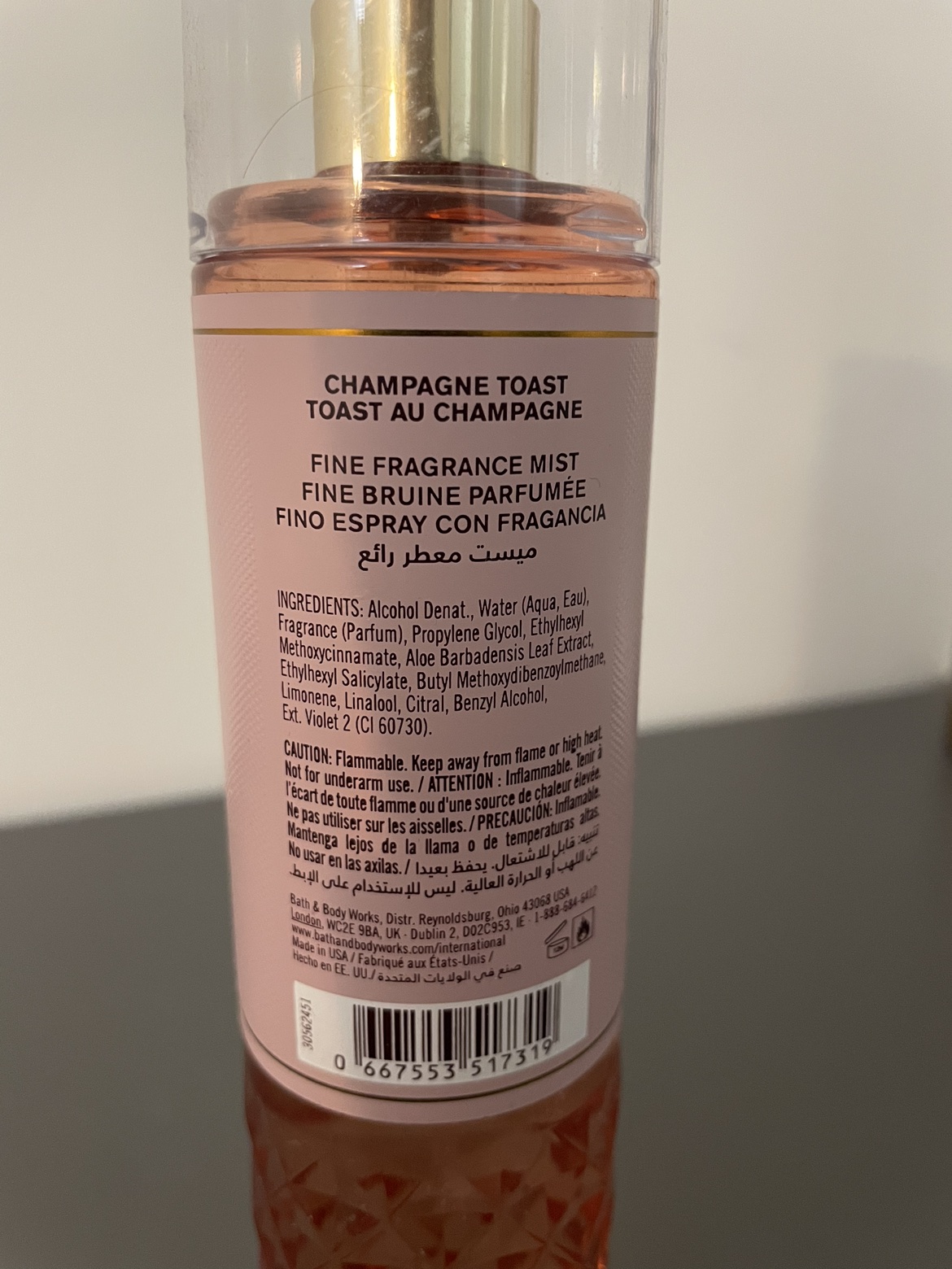 Champagne toast fragrance body mist - photo 2