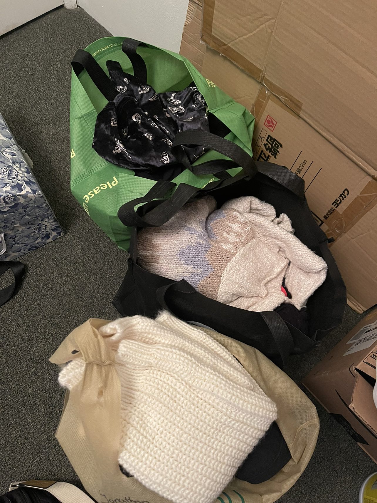 $30 FOR THREE BAGS OF CLOTHES