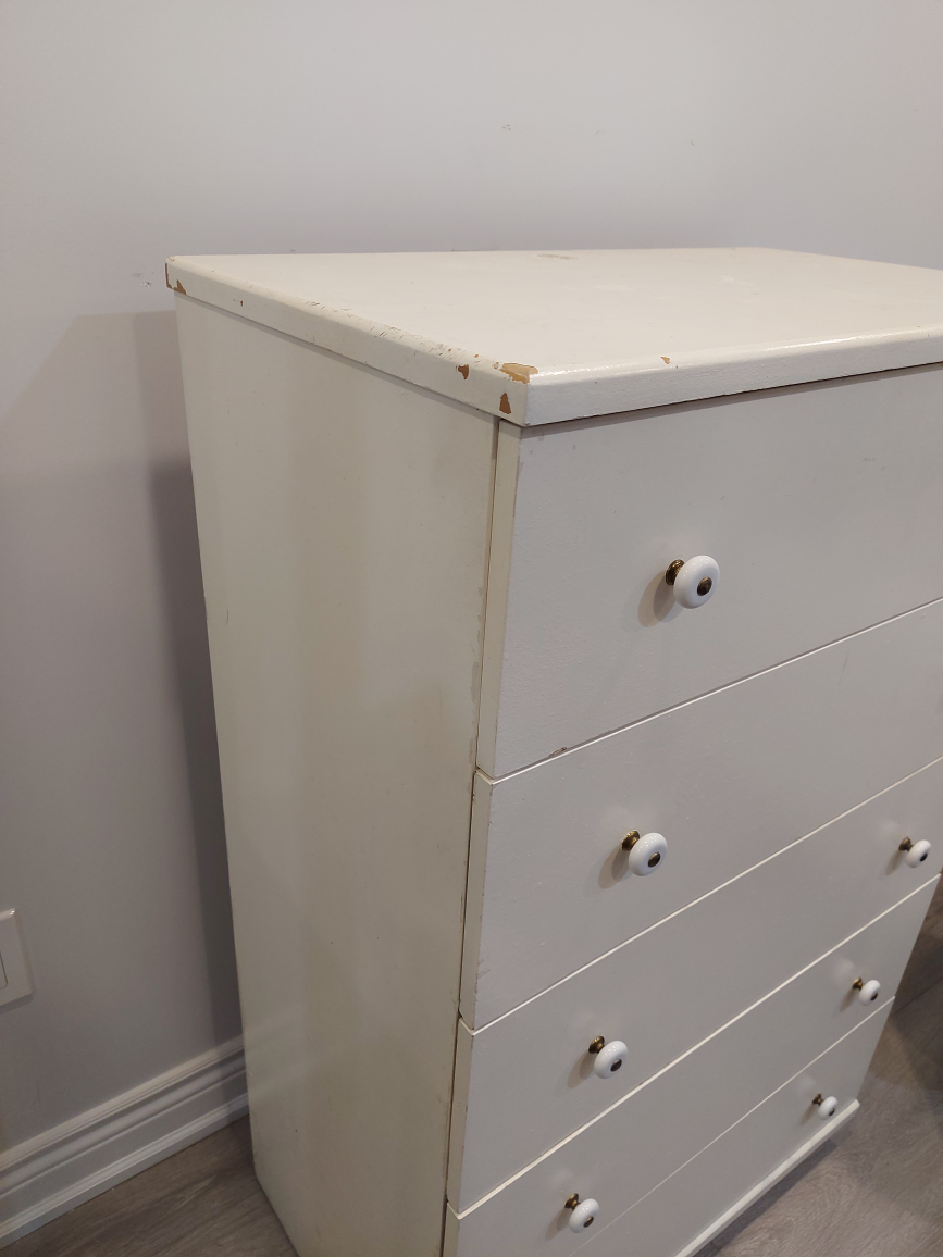 Contemporary 5-Drawer Chest - White Drawer set image indicator(3)