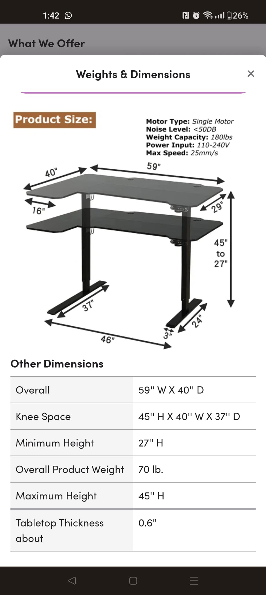 L shaped height adjustable desk - photo 3