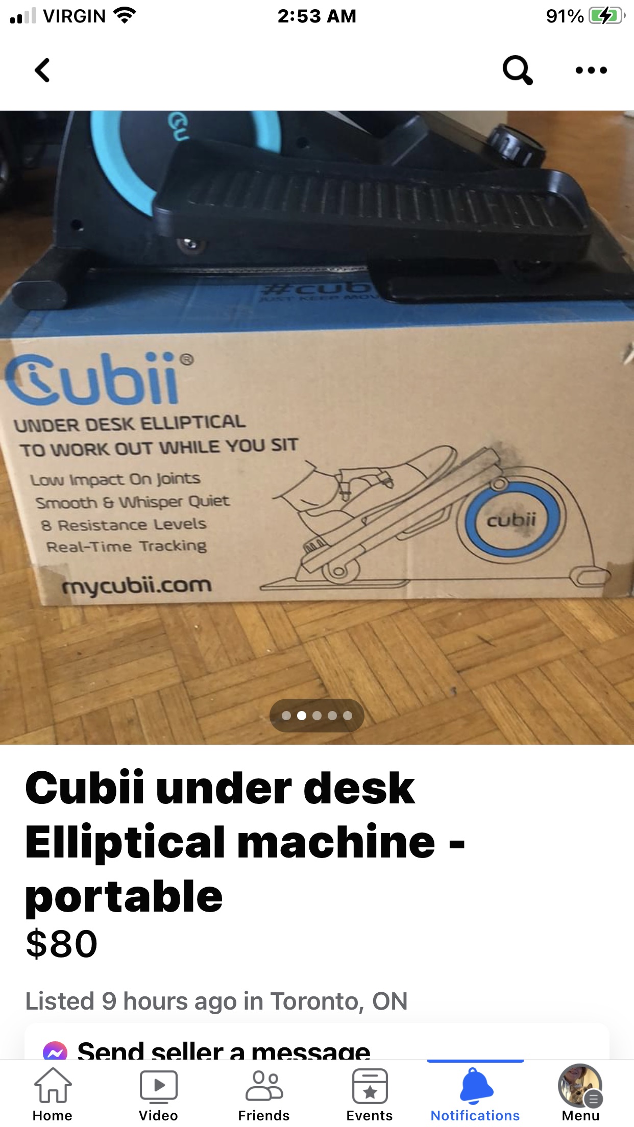 Cubii under desk elliptical machine - photo 4