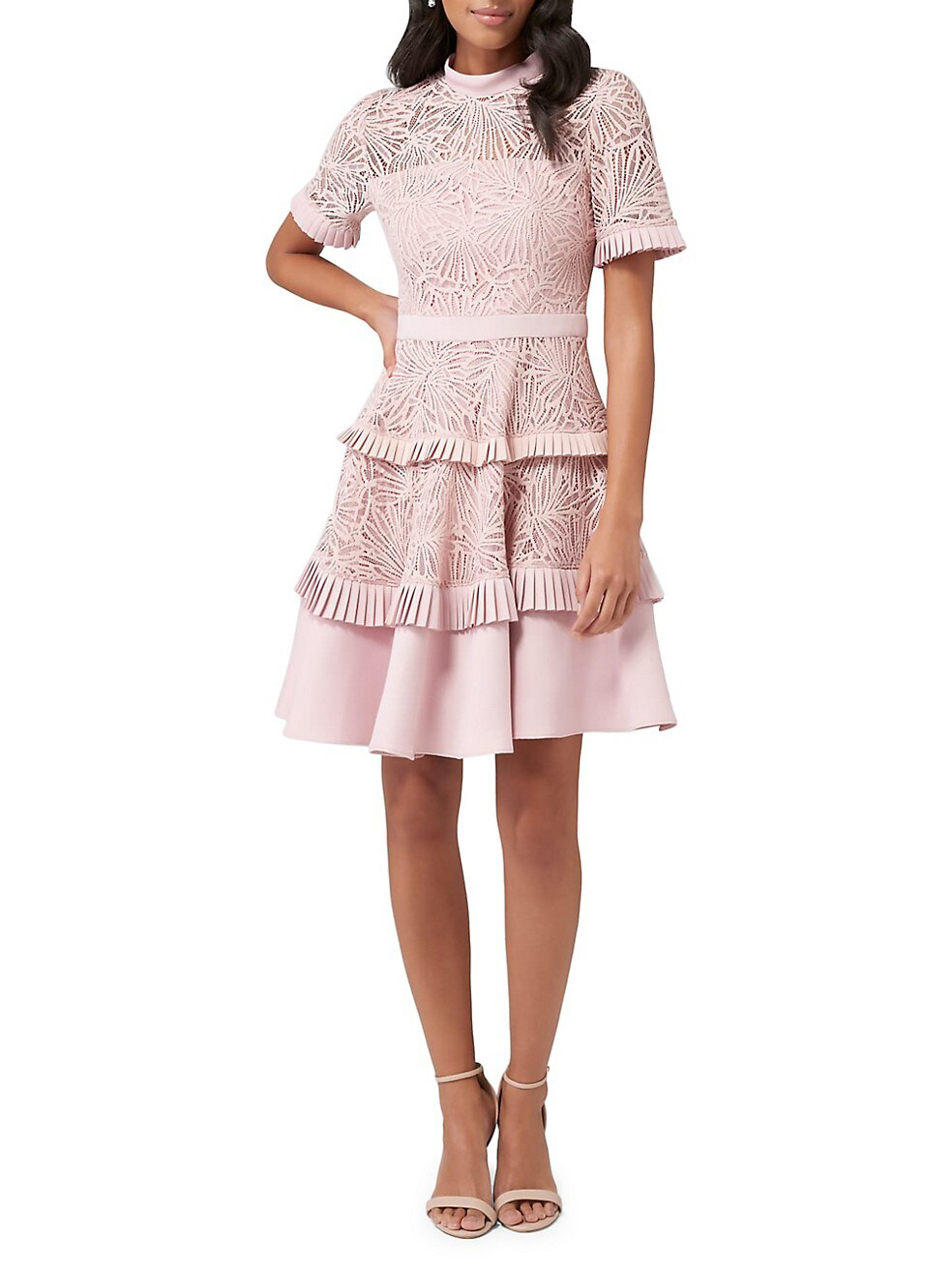 Forever New Women's Raine Lace A-Line Prom Dress sz 10 image indicator(5)