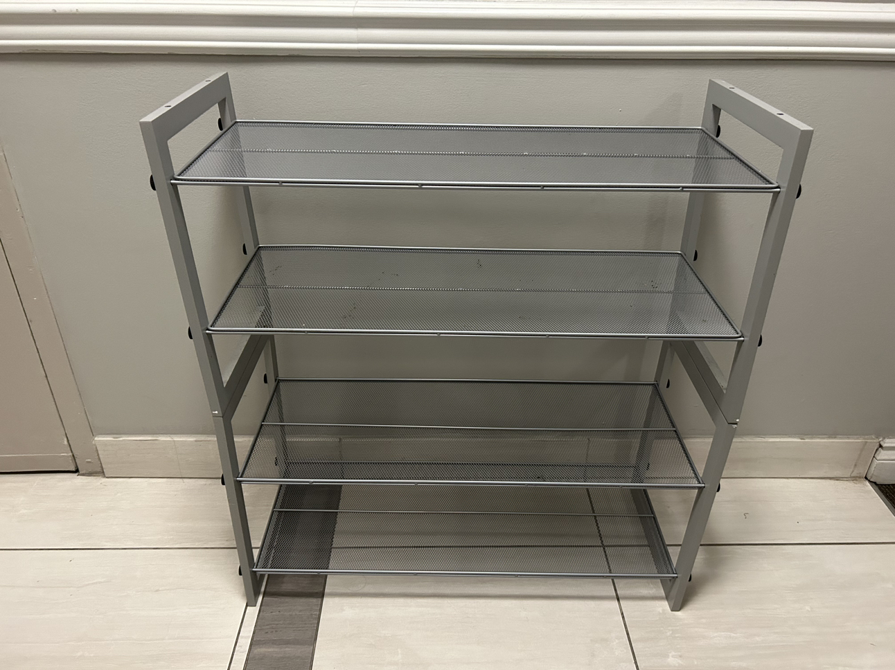 Mainstay two 2-tier shoe rack