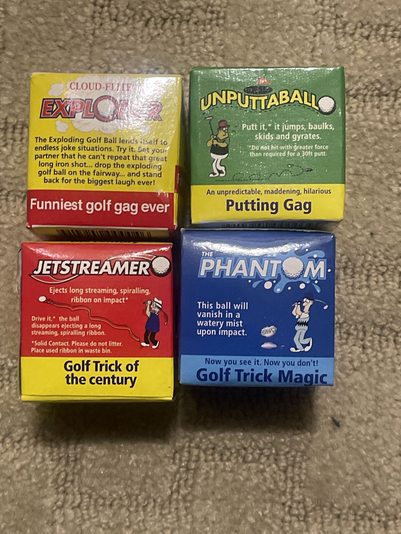 Joke golf balls