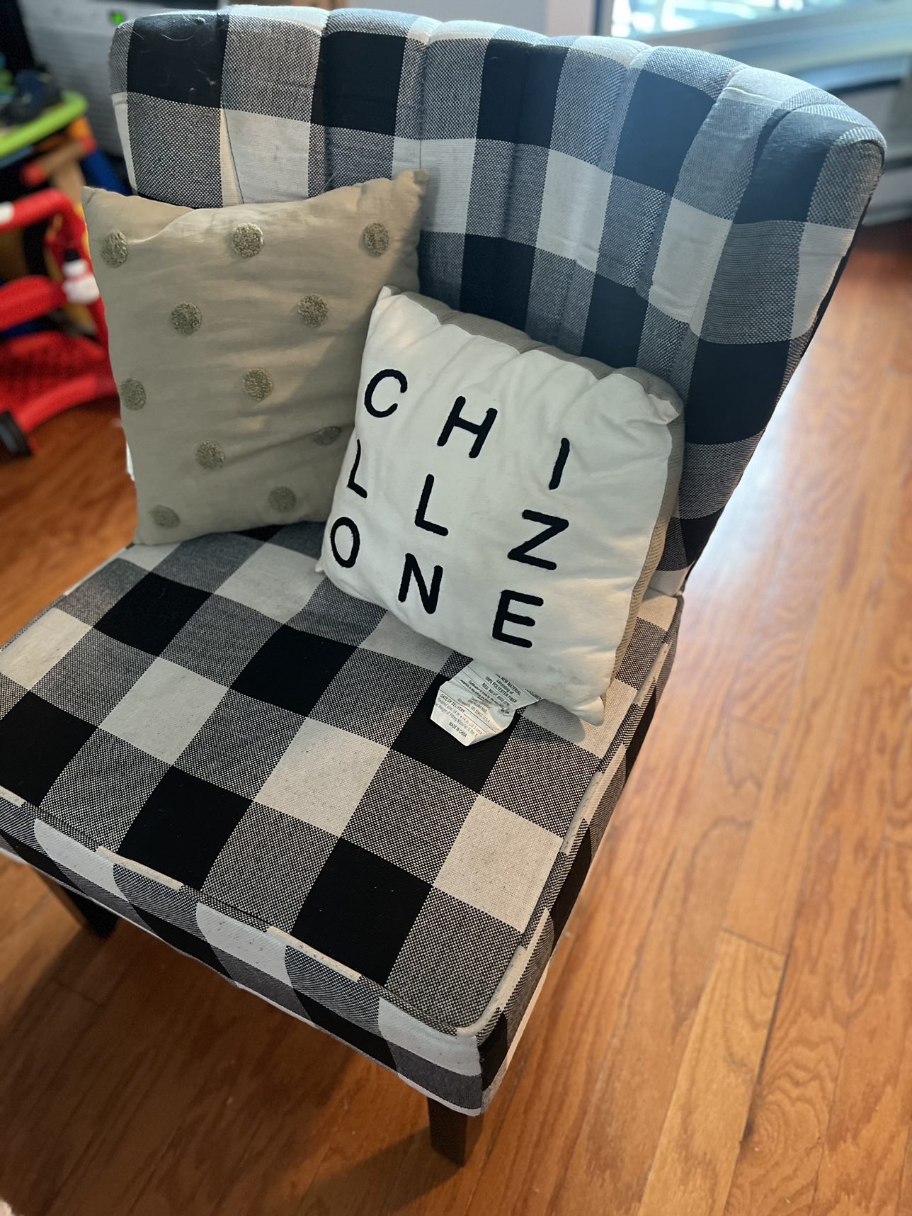 Black and white Accent chair