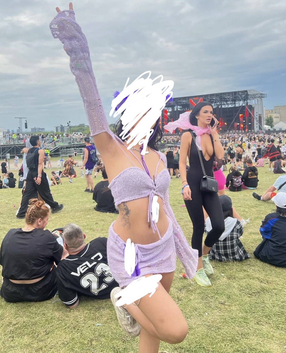 sparkly purple 3 piece co-ord - photo 2