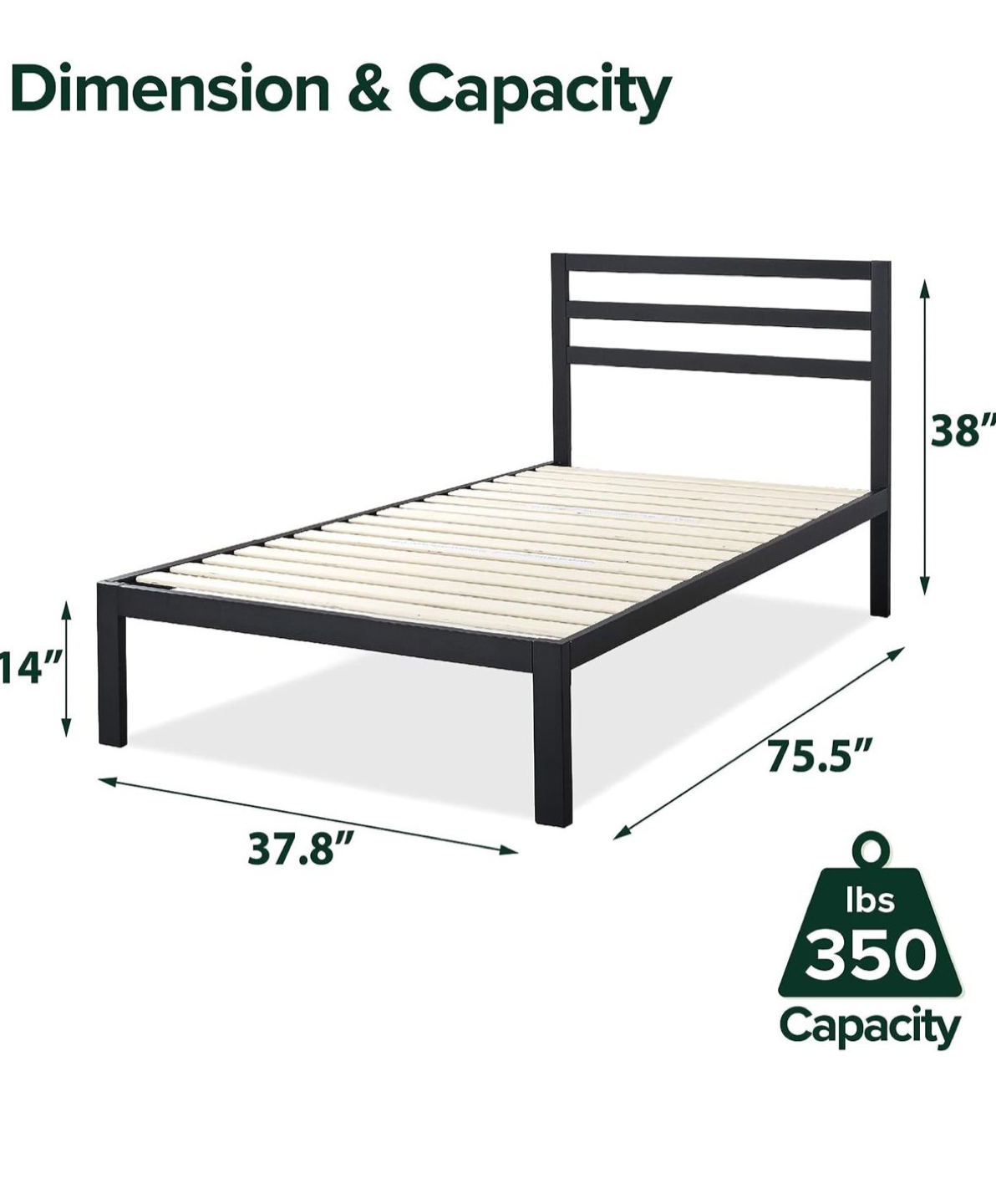 Twin Bedframe + Mattress image indicator(4)