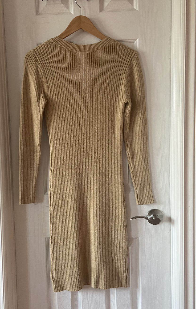 *New* Michael Kors Ribbed Lace-Up Dress Sz S - photo 3