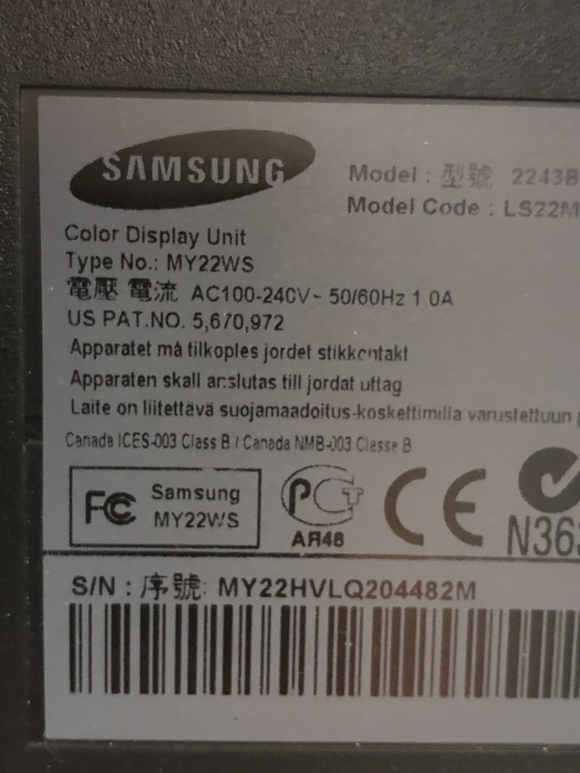 Samsung 24” LCD Monitor - photo 3