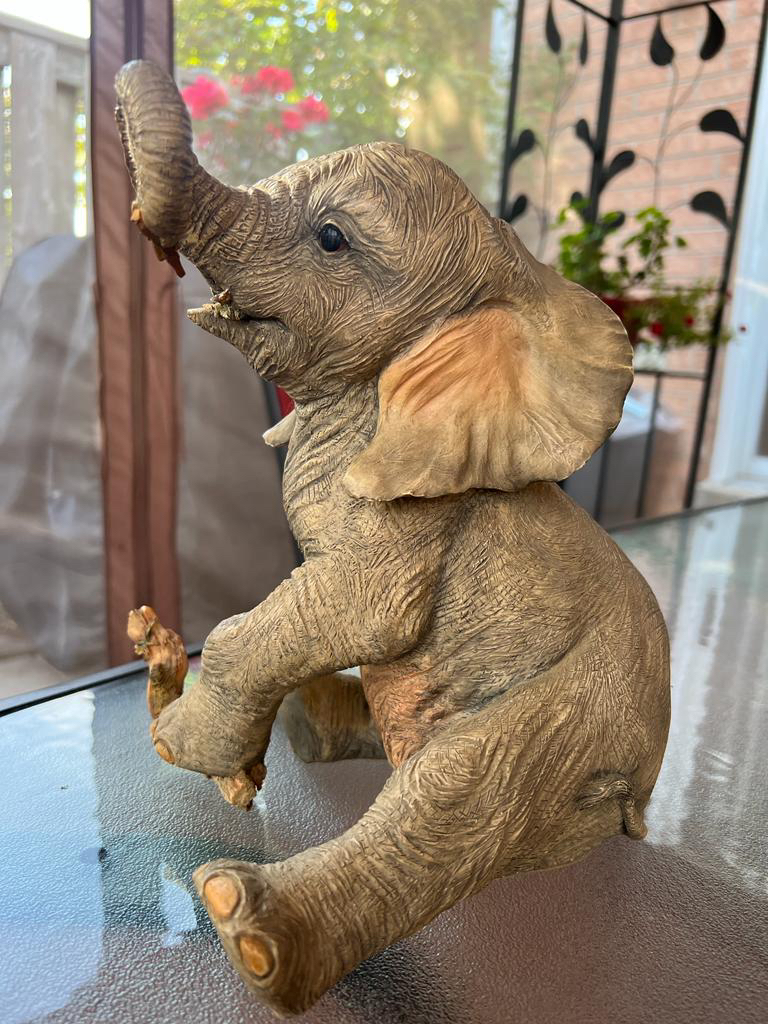 Vintage Handcrafted Wooden Elephant, rare find image indicator(5)