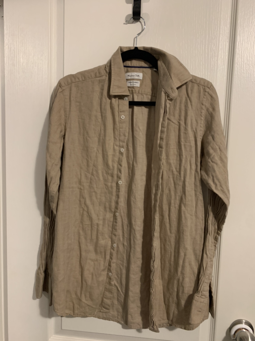 MOVING SALE Massimo Dutti Linen Dress Shirt