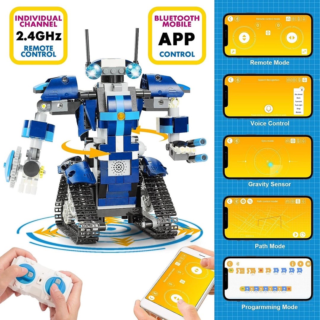 Robot building toys w/ remote control & APP programmable robots - photo 3