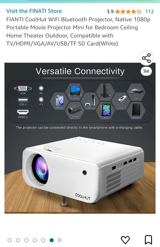 Brand New WiFi Bluetooth Projector image indicator(2)