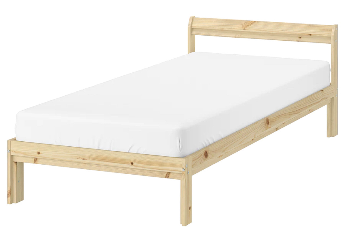 Ikea Twin Bed, slate, mattress
