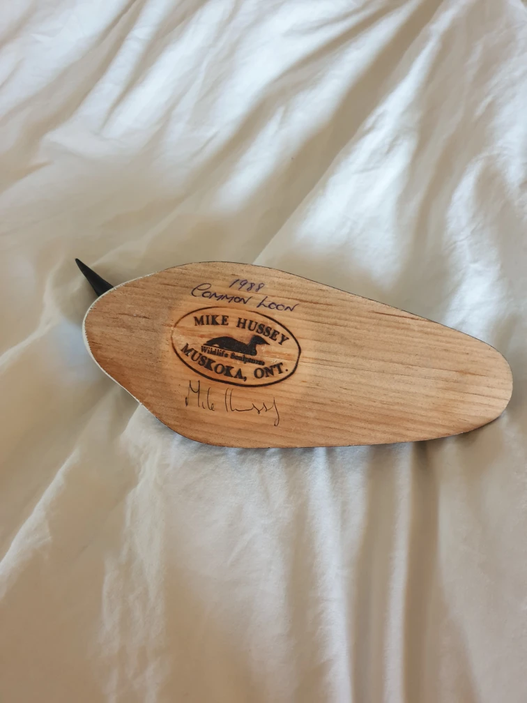 Wooden Carved Loon Decor - photo 2