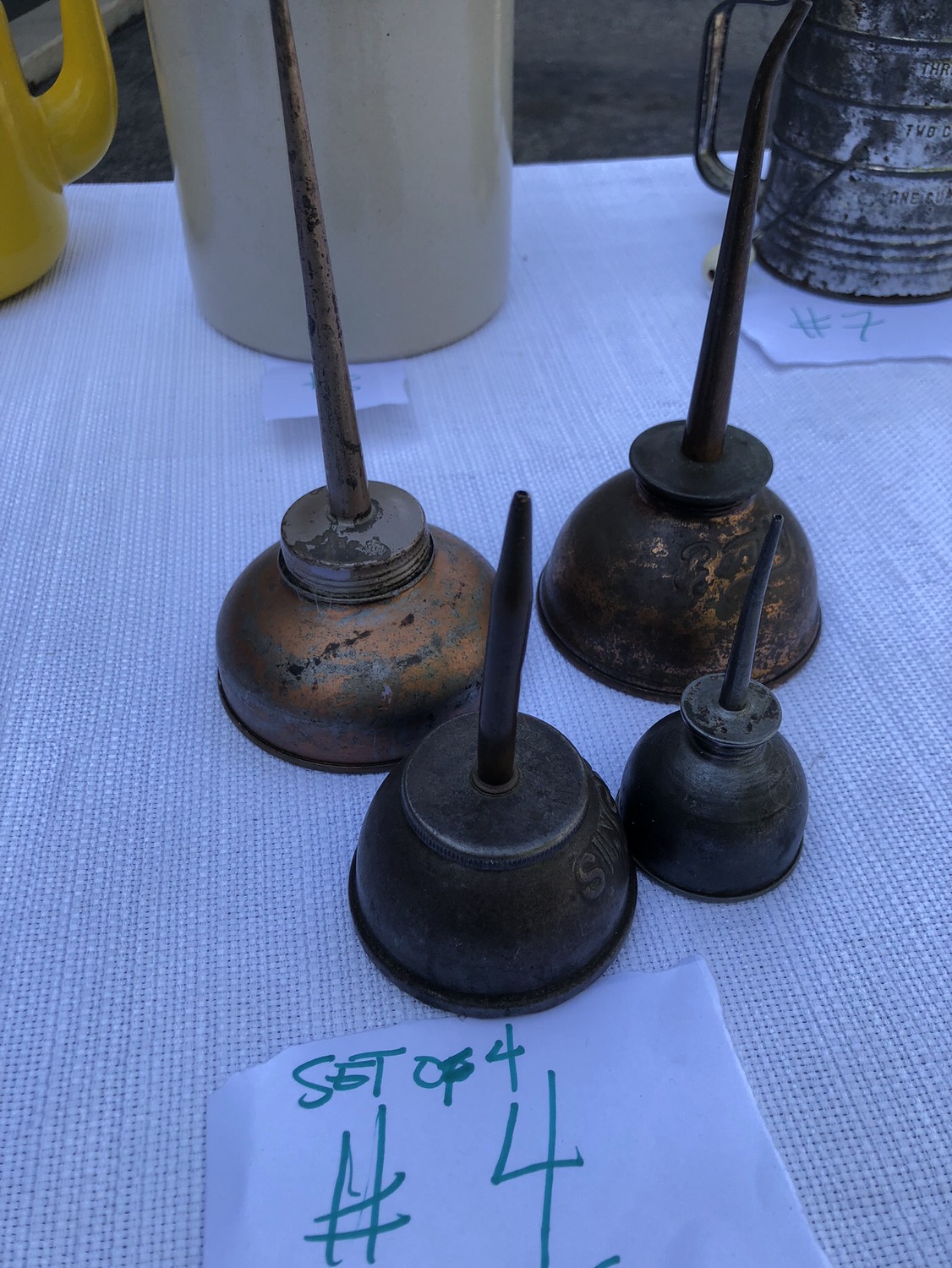 Vintage Singer Sewing Oil Cans